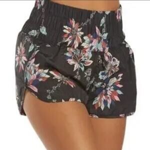 Free People Movement The Way Home Shorts Floral Combo Size S  Athleisure Summer